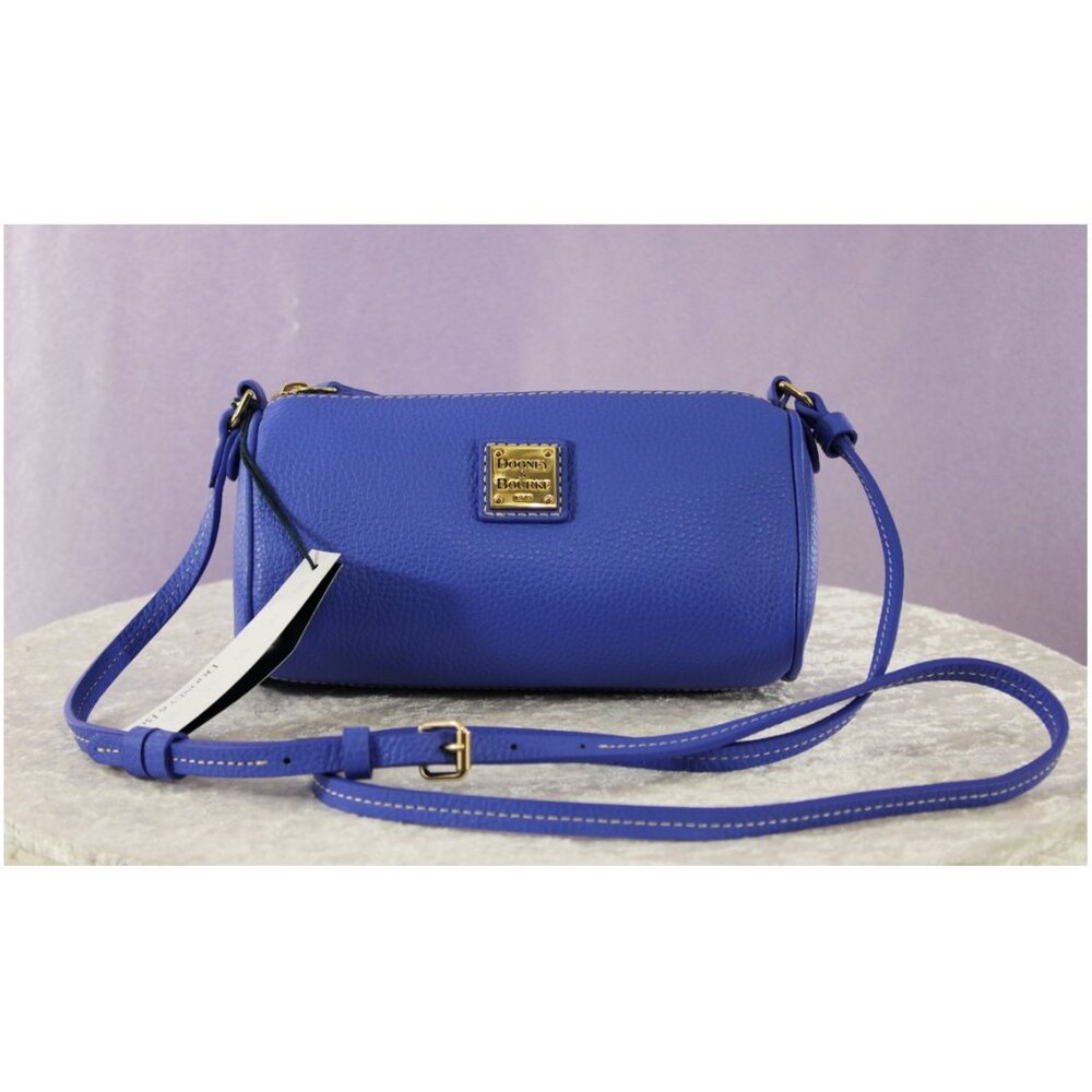 Dooney & Bourke Buffy Crossbody - PIPI Blue Pebble Leather Bag NWT